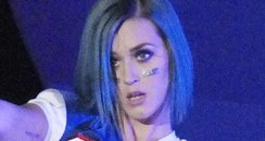 Katy Perry performs at the Directv Super Bowl part