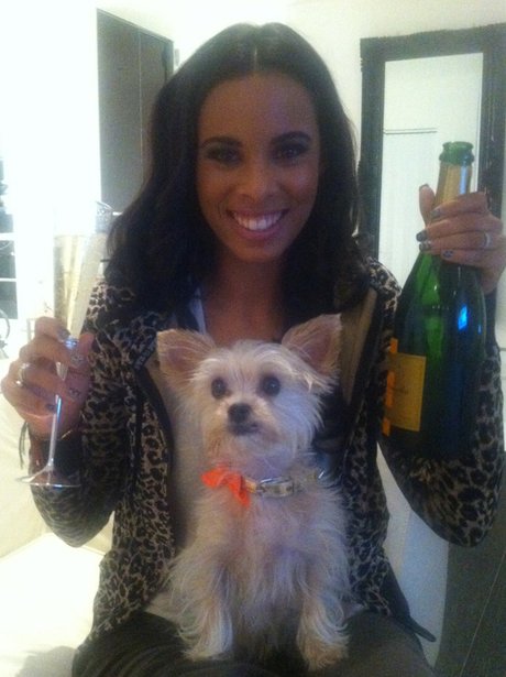 Rochelle Wiseman with her pet dog