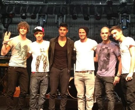 The Wanted are joined by David Beckham in LA