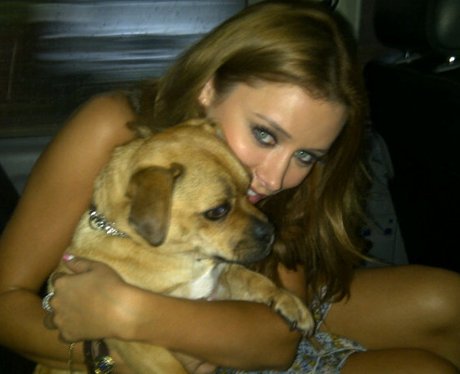 Una Healy with her pet dog