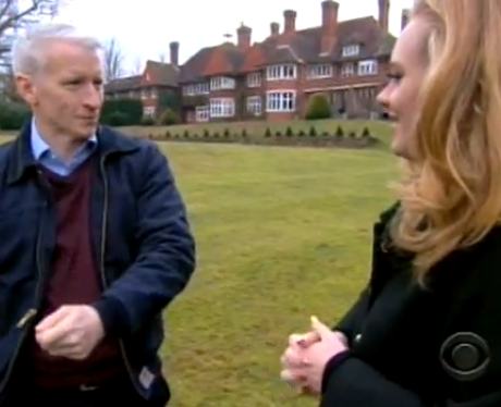 Adele takes a US presenter to her UK home.