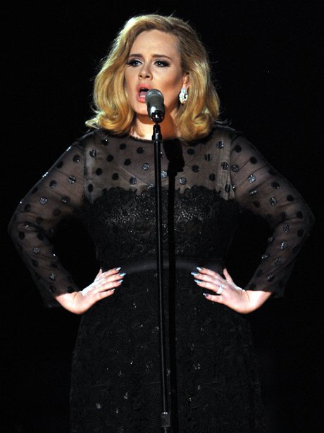 Adele used a full band including four backing singers. - Adele Performs ...