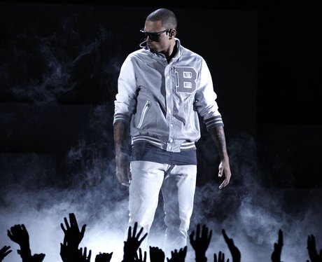 Chris Brown at the 2012 Grammy Awards