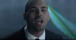 Chris brown in new music video