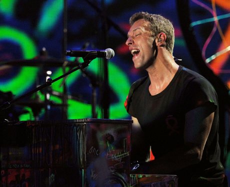 Chris Martin performs at Grammys
