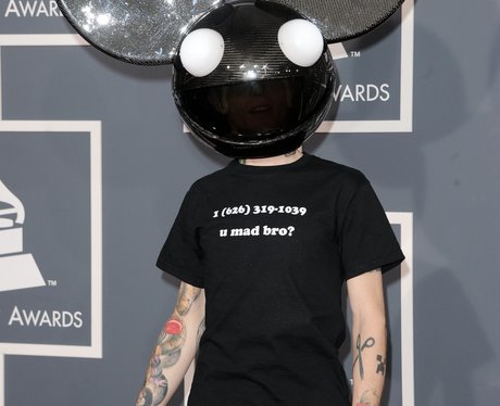 Deadmau5 on the Red Carpet Grammy Awards