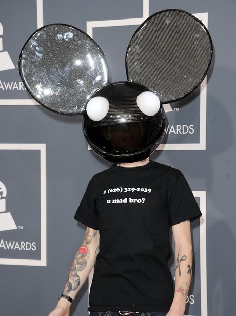 Deadmau5 on the Red Carpet Grammy Awards