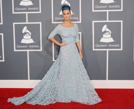 Katy Perry on the red carpet at Grammy Awards