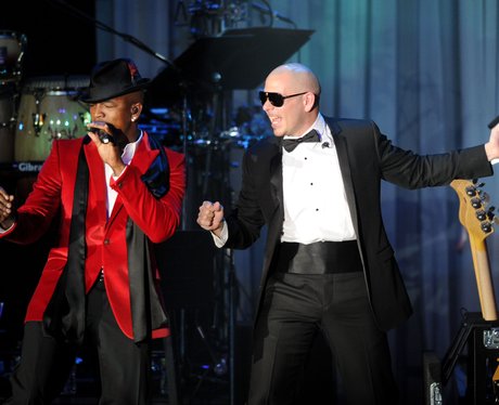 Ne-Yo and Pit Bull Pre Grammy Awards Party