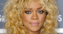 Rihanna arrives at the Grammy Awards 2012