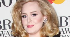 Adele arrives at the BRIT Awards 2012 