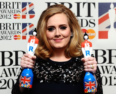 Adele at the BRIT Awards 2012