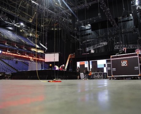 Backstage At The 2012 Brit Awards