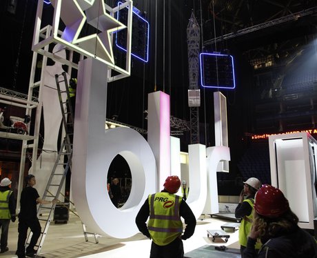Backstage At The 2012 Brit Awards