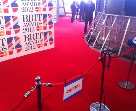 Backstage At The Brit Awards 2012