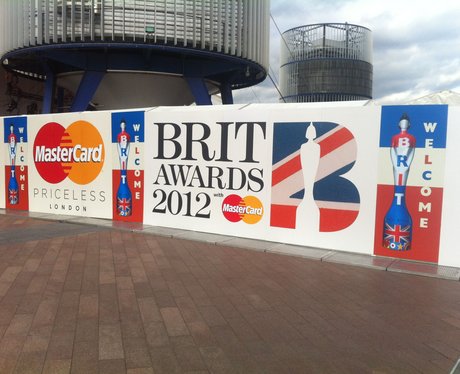 Backstage At The Brit Awards 2012