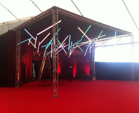 Backstage At The Brit Awards 2012