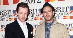 Chase and Status arrive at the BRIT Awards 2012