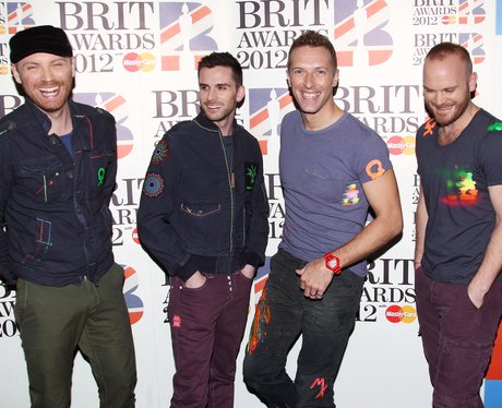 Coldplay arrive at the BRIT Awards 2012