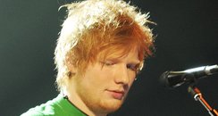 Ed Sheeran rehearsing at the BRIT Awards 2012