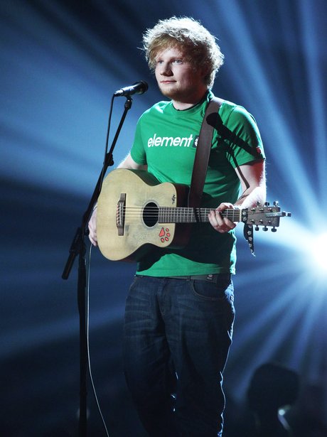 Ed Sheeran live at the BRIT Awards 2012