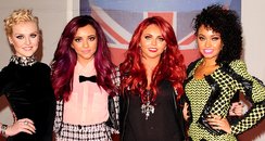 Little Mix arrive at the BRIT Awards 2012