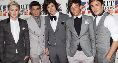 One Direction arrive at the 2012 BRIT Awards