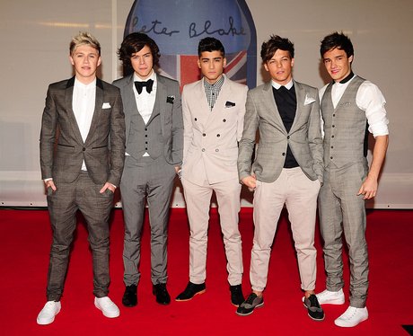 One Direction arrive at the BRIT awards 2012