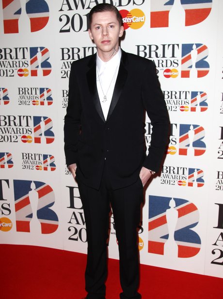 Professor Green arrives at the BRIT Awards 2012