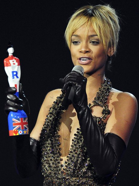 Rihanna at the BRIT Awards 2012