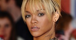 Rihanna arrives at the BRIT Awards 2012