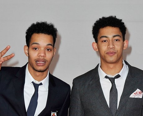Rizzle Kicks on the red carpet at the BRIT Awards