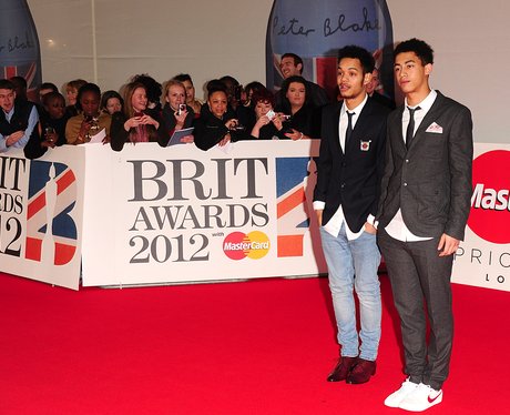 Rizzle Kicks arrive at the BRIT Awards 2012