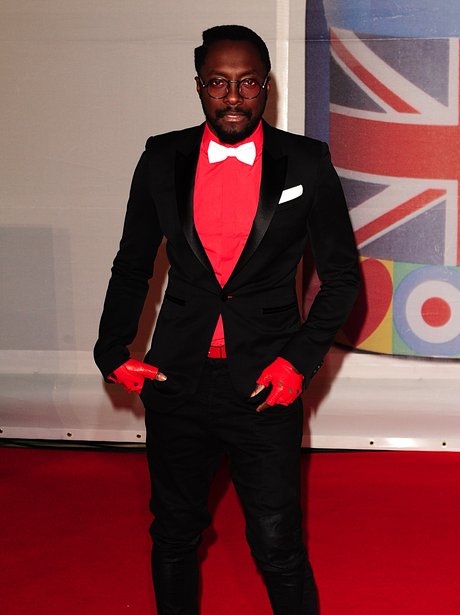 Will.i.am arrives at the BRIT Awards 2012