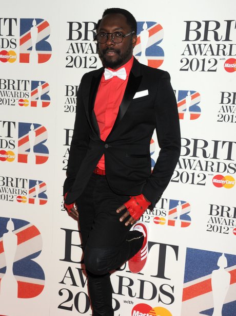 Will.i.am arrives at the BRIT Awards 2012