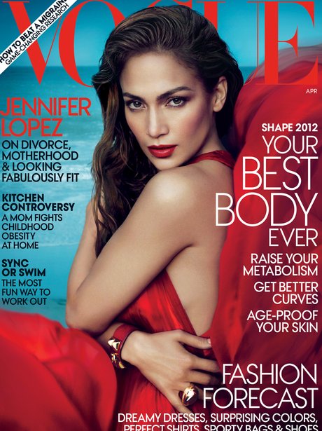 J- Lo Vogue Front Cover