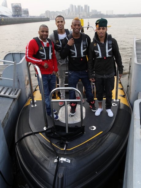 JLS on a boat