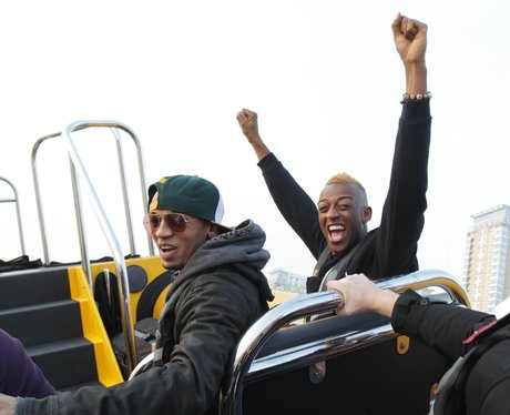 JLS on a boat