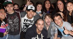 The Wanted wiht fans in LA