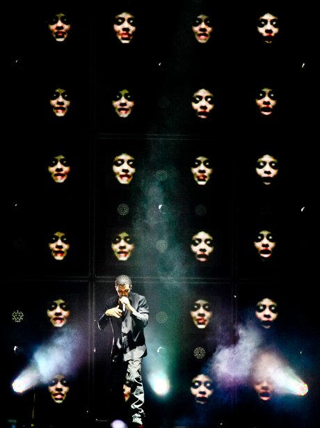 Drake performs live on stage