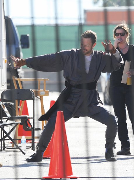 Rihanna And Chris Martin filming music Video