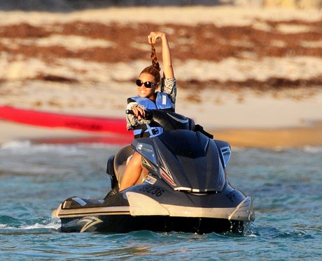 Beyonce is on a Jet Ski