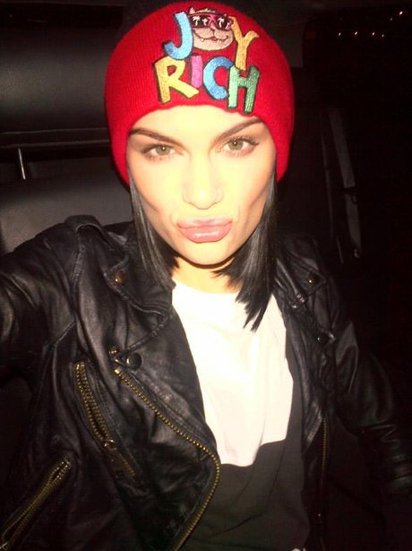 jessie J gives a pout to the camera
