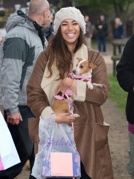 Leona Lewis at the animal sanctuary