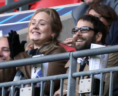 Adele with her boyfriend