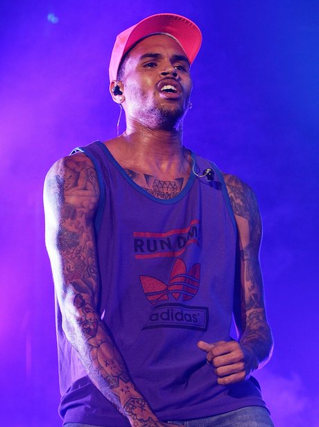 Chris Brown live on stage