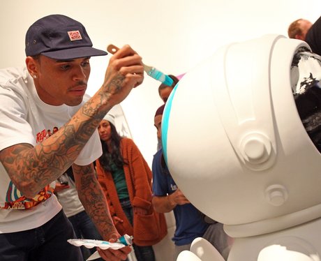 Chris Brown launches art show and toy launch