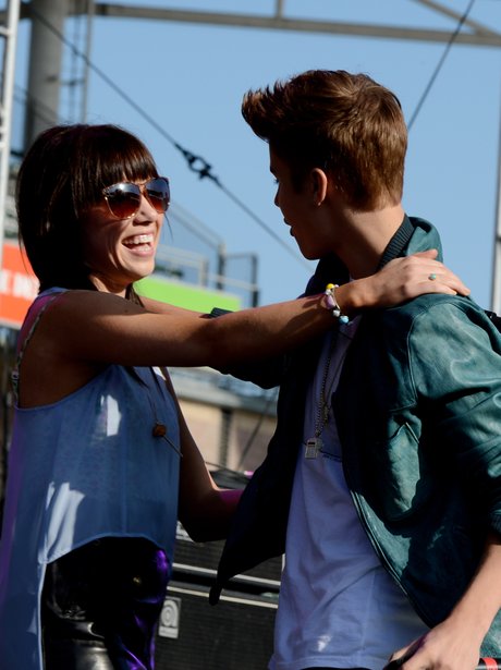 Justin Bieber and Carly Rae Jepsen