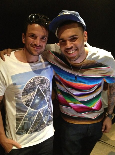 Chris Brown and Peter Andre