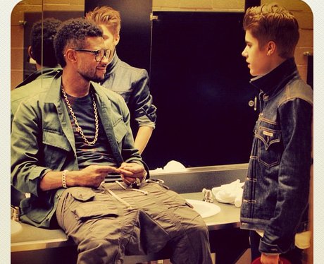 Usher and Justin Bieber